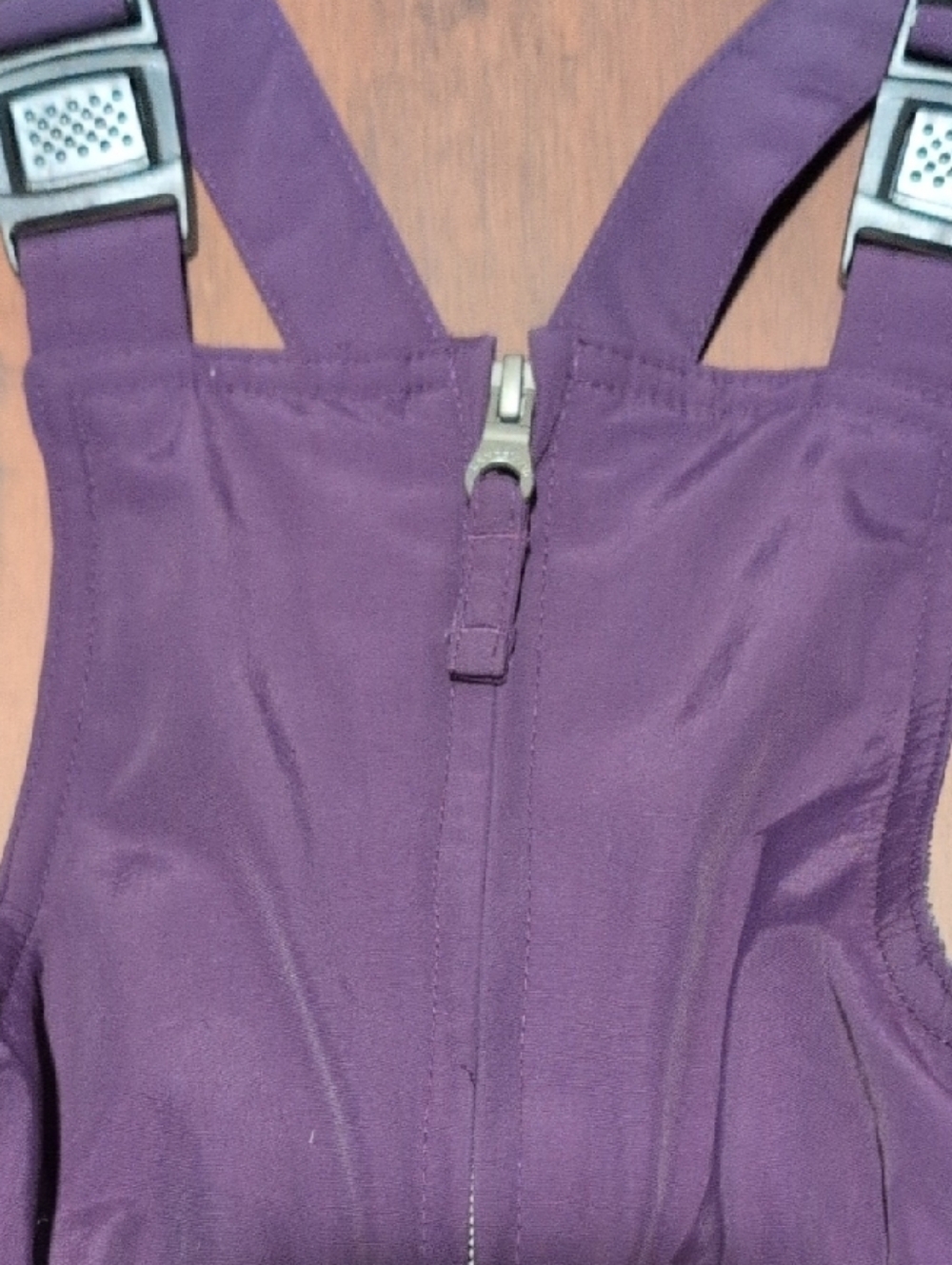 Lands' End Purple Kids Waterproof Bib Overall Snowpants / Ski Pants